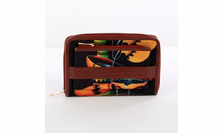 Chic Wallet with front pouch Traditonally Elegant Orange