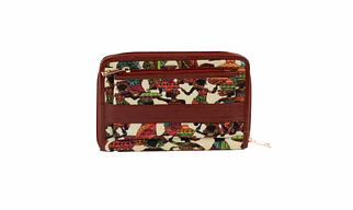 Chic Wallet with front pouch Expressive Off white