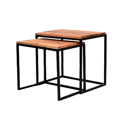 Set of 2 Rustic Table