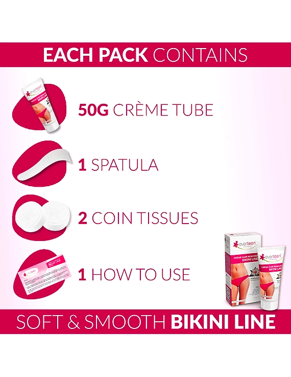 everteen Bikini Line Hair Remover Crème-50 Grams-2