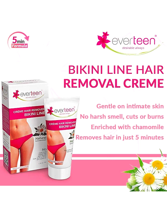 everteen Bikini Line Hair Remover Crème-50 Grams-7