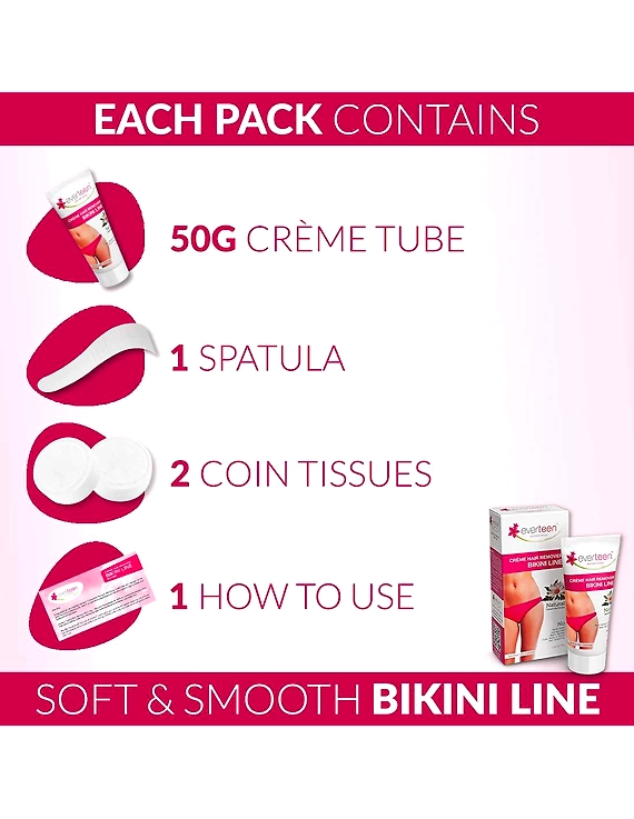 everteen Bikini Line Hair Remover Crème-50 Grams-8