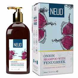 neud xpose yourself onion hair shampoo with fenugreek for unisex, (300ml)
