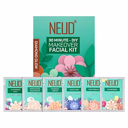 neud diamond facial kit for women - salon-grade 6-step skincare