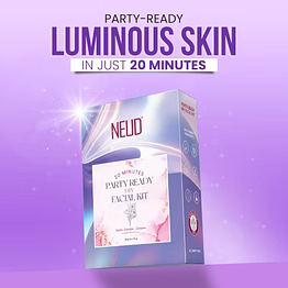 neud party glow facial kit with strobe cream (50g) pack