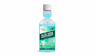 Nature Sure Aloe Vera Mouthwash With Neem And Clove Ayurvedic Antimicrobial Alcohol-Free Formula For Oral Health & Fresh Breath - 150ml