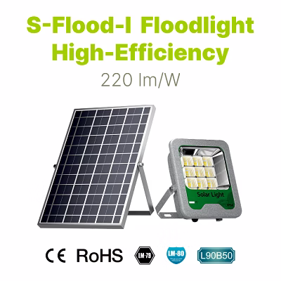 solar high efficiency flood lights 220 lm/w