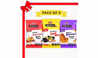 Special Choice (Rock On) ZenSnack Combo: Energetic Trail Mix, Powerhouse Seeds Mix, Salted California Almonds (15g each) Code 1001