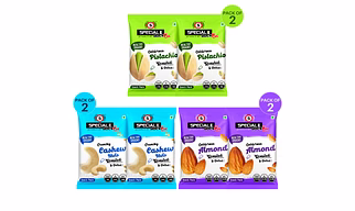 Special Choice (Rock On) Nuts Mix Combo- California Almonds, Cashew Nuts & Pistachios- Lightly Salted (Pack of 6 x Each 15g ) - 90g