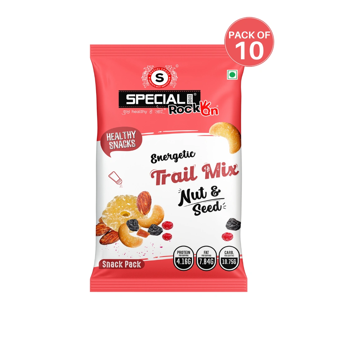 Special Choice (Rock On) Energetic Trail Mix (Nuts &amp; Seeds) (Pack of 10, 15g Each) - 150g-1009