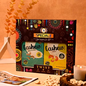 Special Choice TWIST Nutrient-Rich Dry Fruits Gift Packs (Cashew Nuts Roasted n Salted & Cashew Nuts Roasted n Masala) 200g each