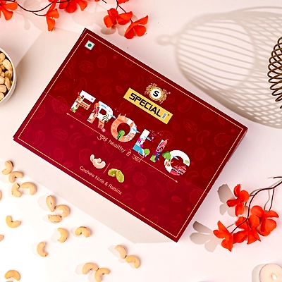 Special Choice Frolic Dry Fruits Gift Pack (Cashew Nuts Salted 100g & Indian Raisins 100g)