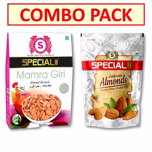 Special Choice Combo Of Almonds (Mamra & California Almonds) (250g Each x 2 Pack)