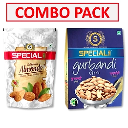 Special Choice Combo Of Almonds (California & Gurbandi Almonds) (250g Each x 2 Pack)