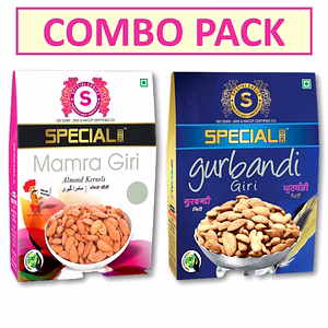 Special Choice Combo Of Almonds (Mamra & Gurbandi Almonds) (250g Each x 2 Pack)
