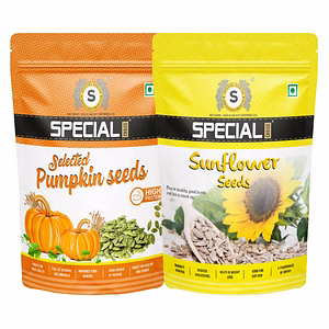 Special Choice Super Seeds Mix Combo of Raw Pumpkin, Sunflower Seeds For Immunity Booster Diet (250g each) Code 1080