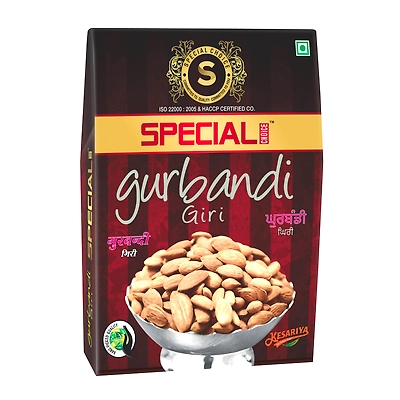 Special Choice Gurbandi Giri (Almond Kernels) Kesariya Vacuum Pack 250g