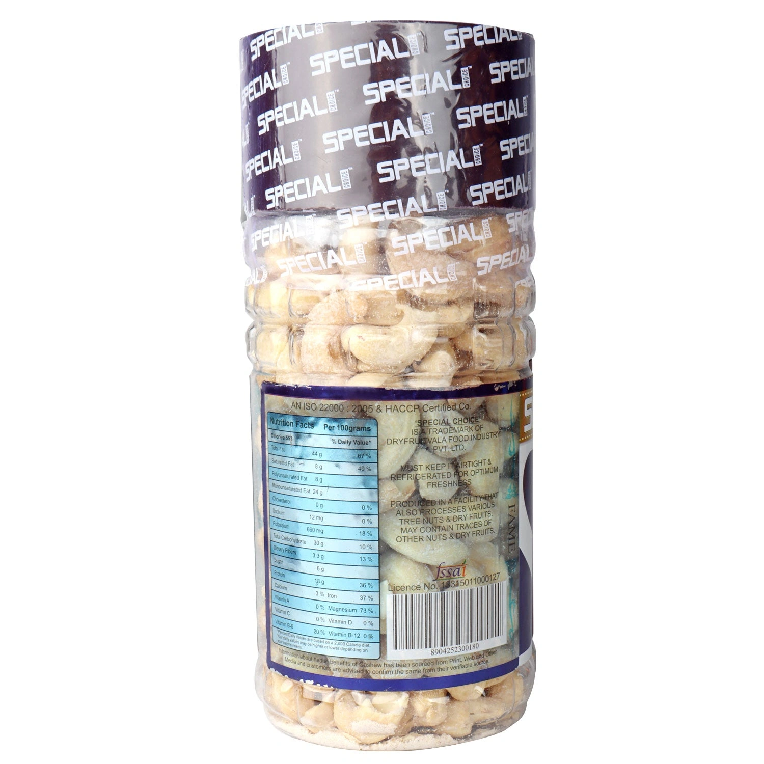 Special Choice Cashew Nuts Roasted &amp; Lightly Salted Jar 250g | Not-Fried | High Protein, Fiber, Healthy Fats | Healthy &amp; Tasty Dry Fruit-250g (Pack Of 1)-1