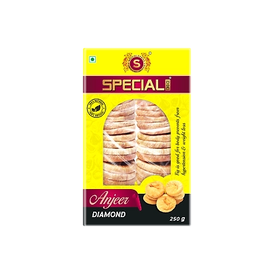 Special Choice Afghani Anjeer 250g Box Dry Fruits | Organic Dried Afghani Anjir Figs Rich in Iron, Fibre & Vitamins | Healthy Snack Low in Calories and Fat Free | Non-GMO Dry Afghani Anjir Figs