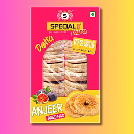 special choice (aura) natural premium dried afghani anjeer/dry figs 250g (delta) vacuum pack | healthy dry fruit snack | non-gmo dried figs