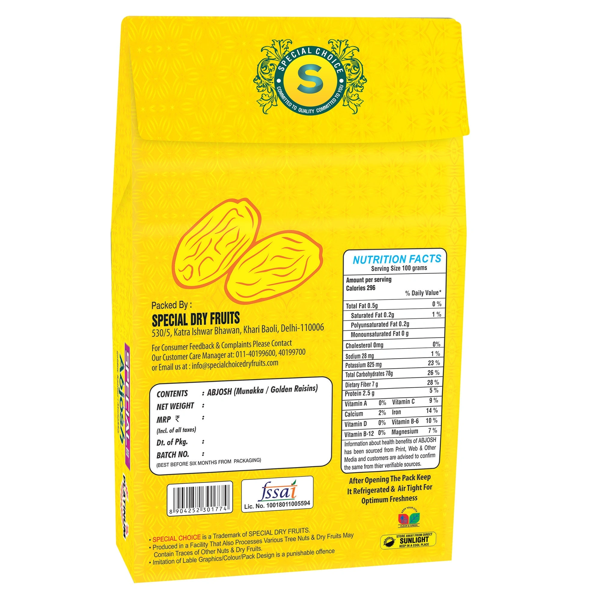 Special Choice Munakka Raisin (Abjosh) 250g | Kishmish | Munakka Dry Fruits | Delicious &amp; Healthy Snack-250g (Pack of 1)-3