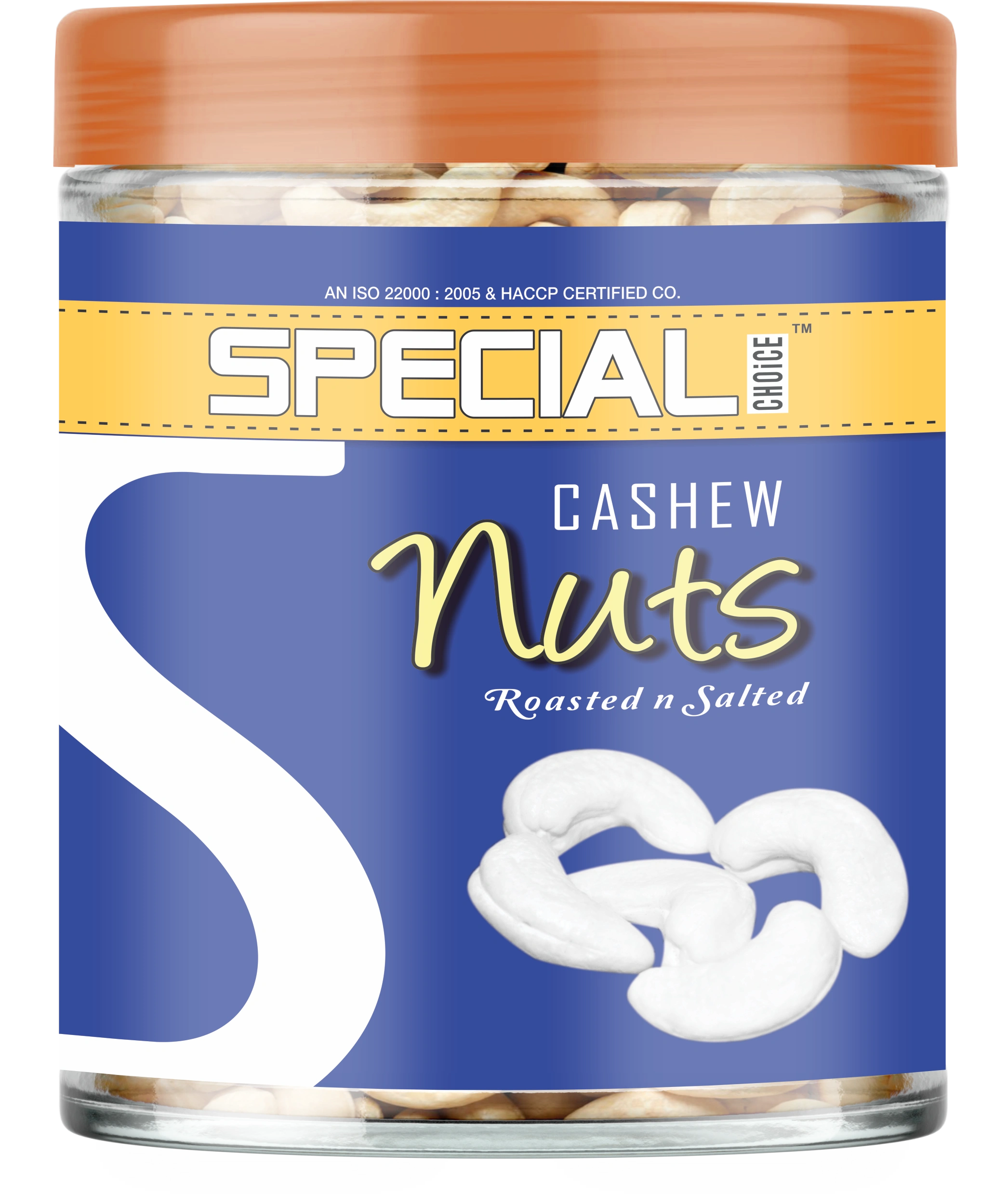 Special Choice Cashew Nuts Roasted &amp; Lightly Salted Jar 250g | Not-Fried | High Protein, Fiber, Healthy Fats | Healthy &amp; Tasty Dry Fruit-1095-500g-Pack-Of-2