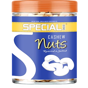 Special Choice Cashew Nuts Roasted & Lightly Salted Jar 250g | Not-Fried | High Protein, Fiber, Healthy Fats | Healthy & Tasty Dry Fruit