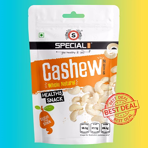 100% Natural Premium Whole Cashews 250g Value Pack | Premium Kaju nuts W320 | Gluten Free & High Protein