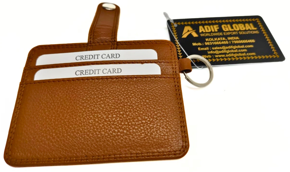 ADIF GLOBAL Model #AG7863 Card Case with Key ring and RFiD Protected.-1