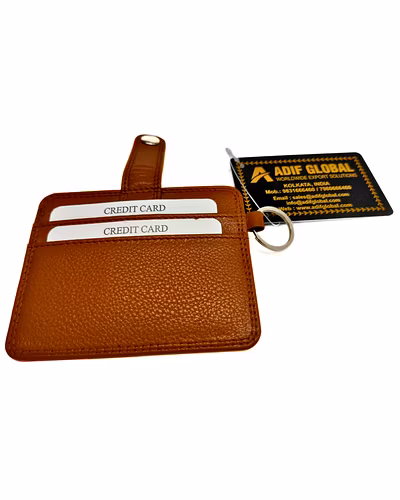 ADIF GLOBAL Model #AG7863 Card Case with Key ring and RFiD Protected.-1