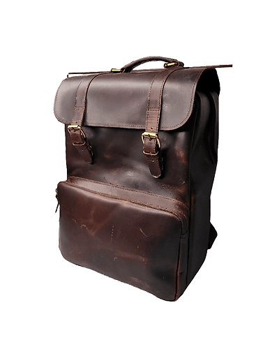 Genuine Leather Travel Rucksack Backpack for Men and Women-LTHREXP-31