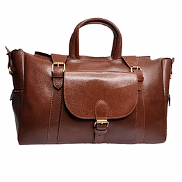natural leather messenger bag