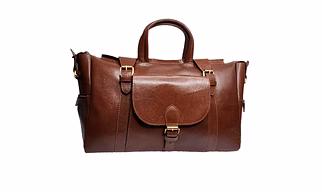 Natural Leather Messenger bag