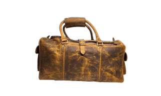 real Leather Duffel Travel Bag