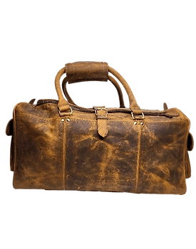 real Leather Duffel Travel Bag