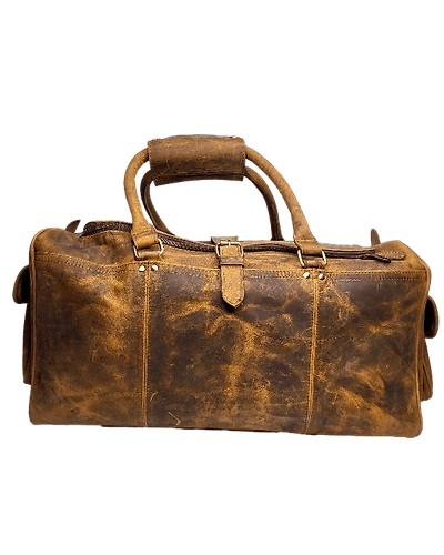 real Leather Duffel Travel Bag-12431178