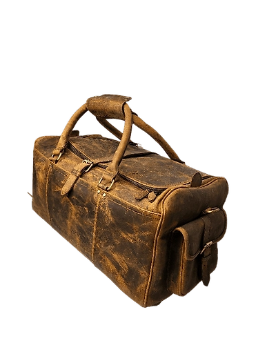 real Leather Duffel Travel Bag-1