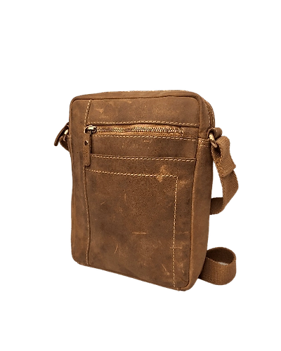 Natural Leather Crossbody Bag-12431548