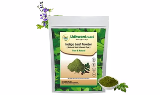 Udhwani Cares Natural Herbal Indigo Powder for Hair Colourant- 100% Organic , Black, Brown (100gm)