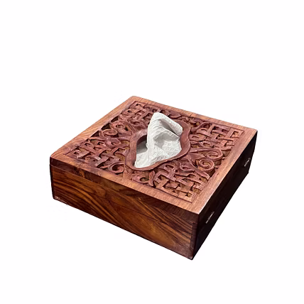 Wooden Tissue Box-12430536