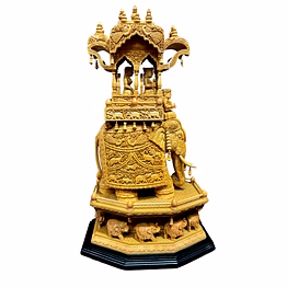 wooden fine carved ambari