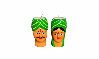 Handmade decorative Candles (Papier Mache handicraft)