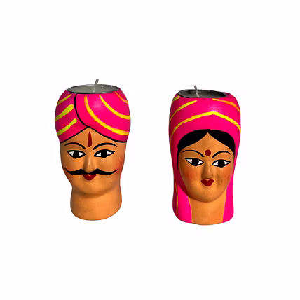 Handmade decorative Candles (Papier Mache handicraft)-1