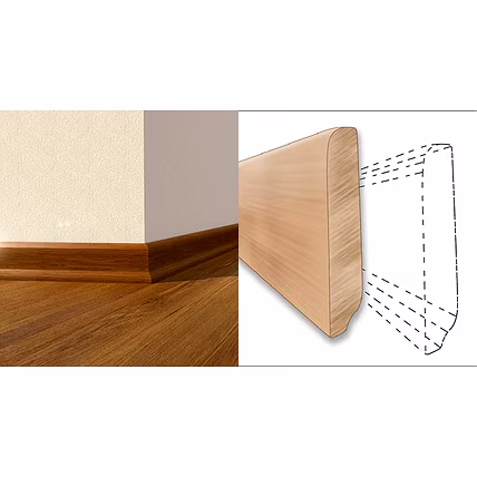 SKIRTING LAMINATED (75mm x 12mm) Wooden Flooring Accessories-2