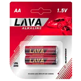 LAVA ALKALINE BATTERY CARD PACK LR6