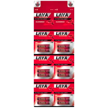 LAVA ALKALINE BATTERY STRIP PACK LR03-BP12