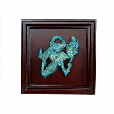 kalagya handcrafted wooden wall panel featuring varaha – exquisite traditional art
