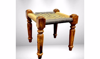 Hand-Woven Wooden Stools: Artisanal Comfort and Style