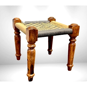 Hand-Woven Wooden Stools: Artisanal Comfort and Style