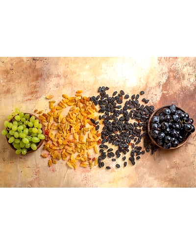 Golden, Black, Green Raisins-3
